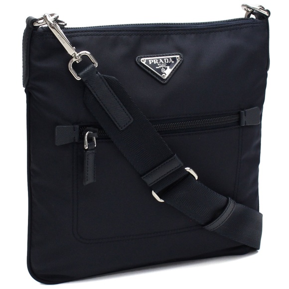 Prada Tessuto Nylon Messenger/Crossbody Black - Picture 2 of 6